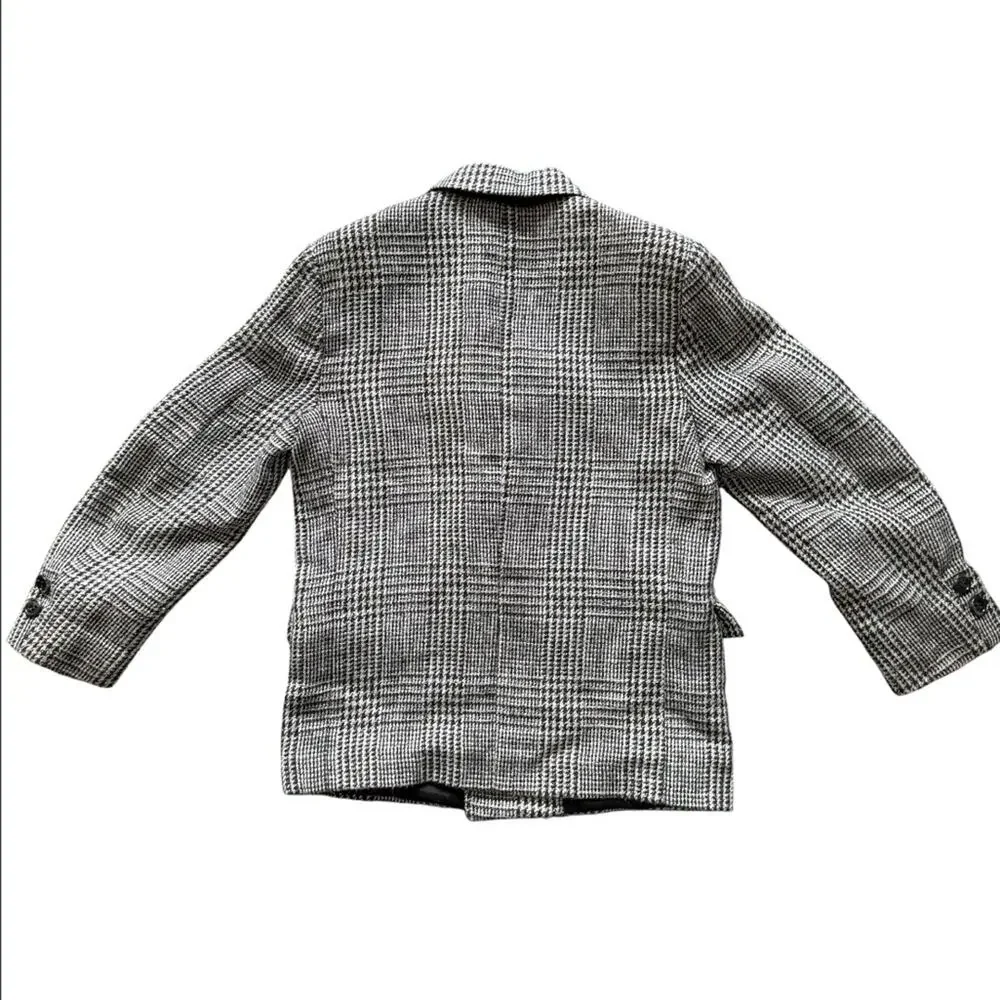 Vintage Rudnick’s Children’s Black and White Houndstooth Blazer Approx. Size 6/7